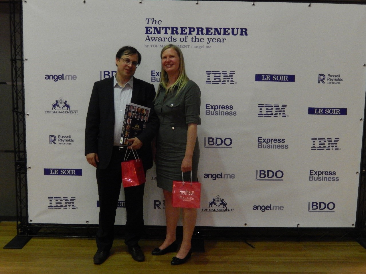 Nominated for the Entrepreneur of the Year awards in Belgium