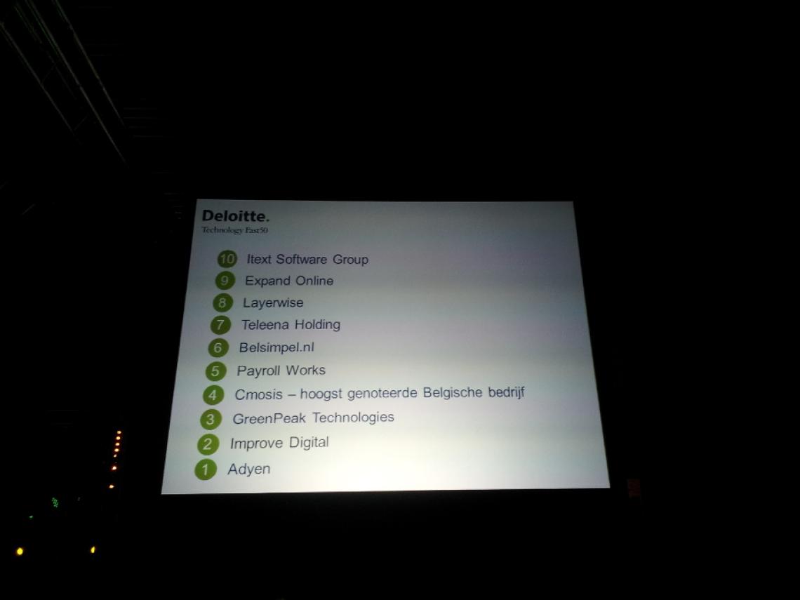 Deloitte Technology Fast 50 Benelux Top 10