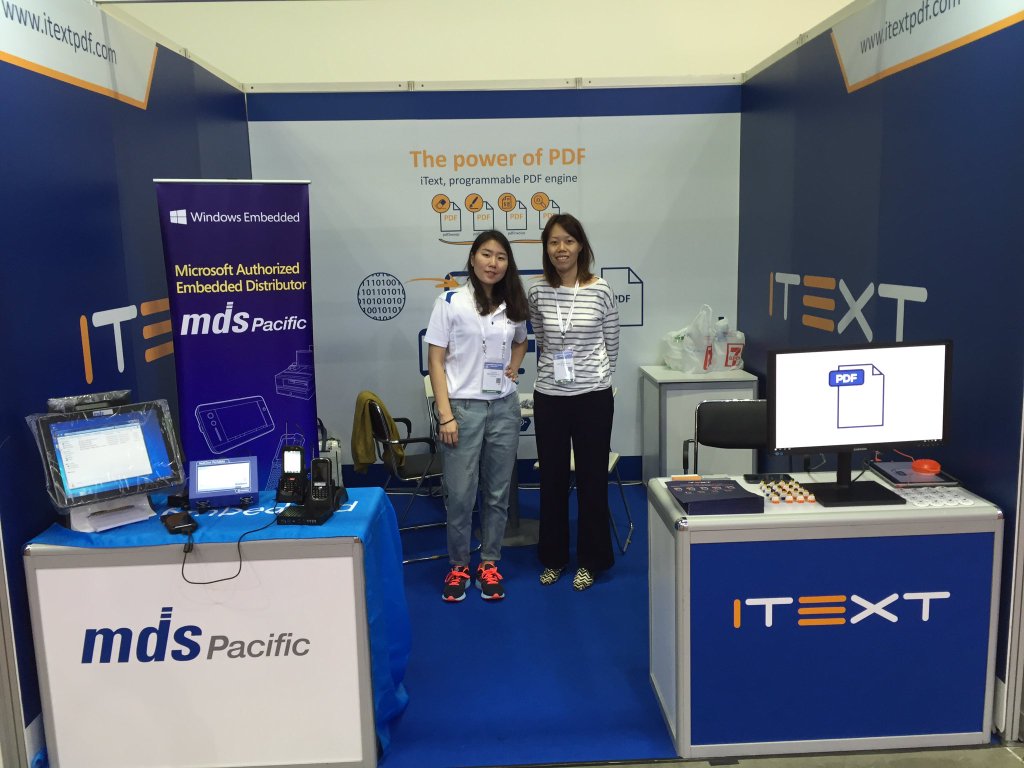 Sharing a booth with MDS