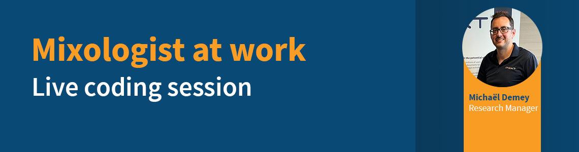 Mixologist at work - live coding session