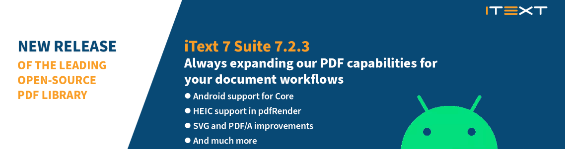 iText 7.2.3 release header