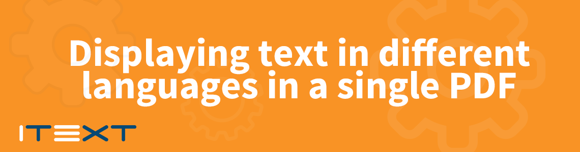 Different languages in one PDF header image